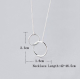 sterling silver interlocking circle necklace