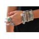 vintage silver coin bracelet