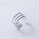 sterling silver three layer ring