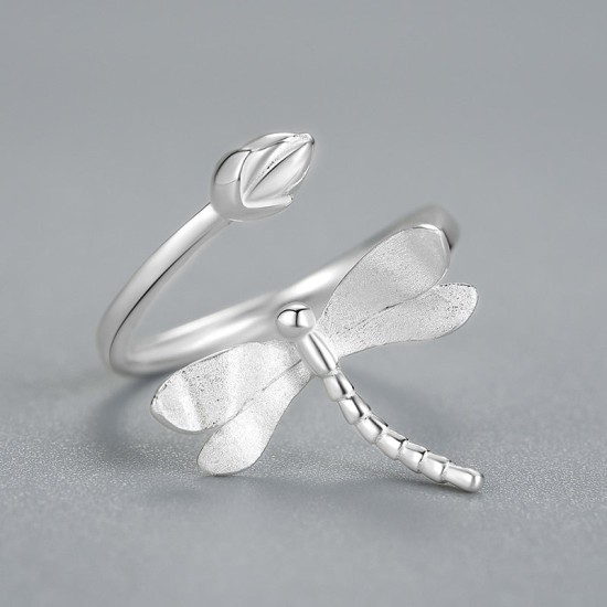 dragonfly sterling silver ring