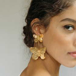 new chunky butterfly earrings