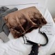 velvet plush shoulder bag