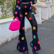 flower power crochet pants