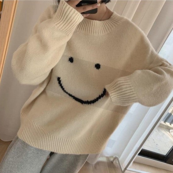 all smiles oversized sweater