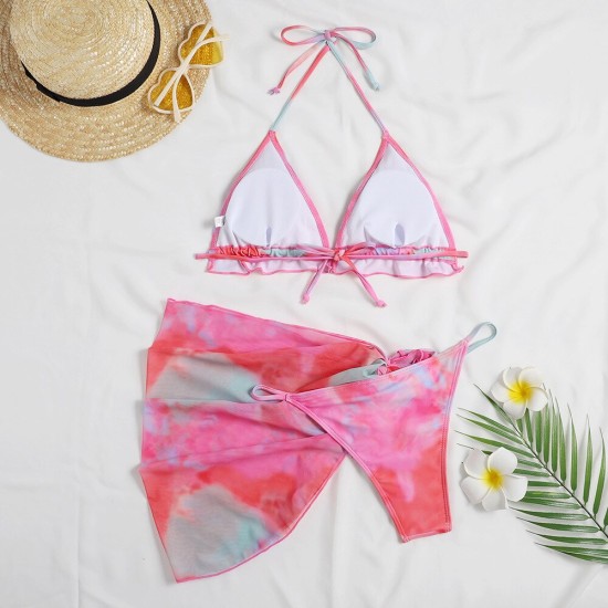 dyed and tied bikini set